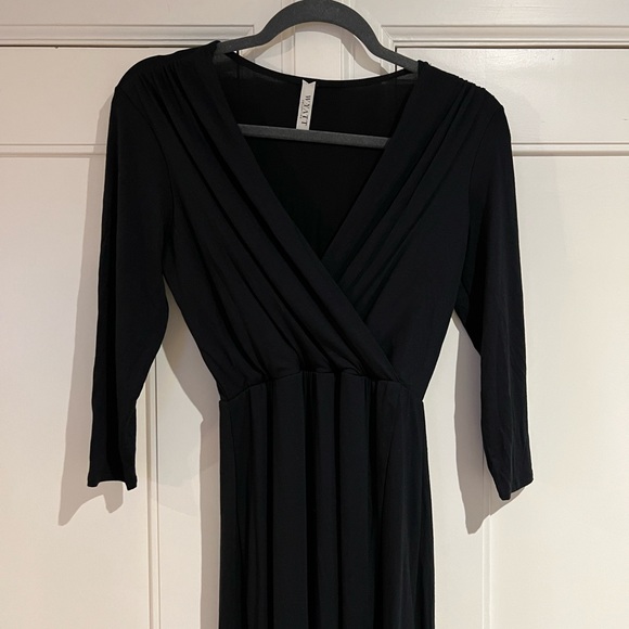 Wyatt Long Summer Dress, Black, 3/4 Sleeves, Size S - Picture 3 of 12